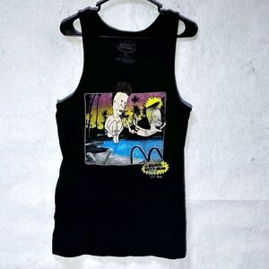 MTV Beavis and Butt- Head Pool Party Tank Top Sleeveless Beach Shirt XL
